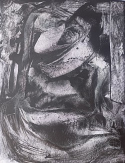 Title:- Bird Catcher. ( Dark series.) Mixed media on paper. Size:- 27.5X35Cm. Creation year 2024.